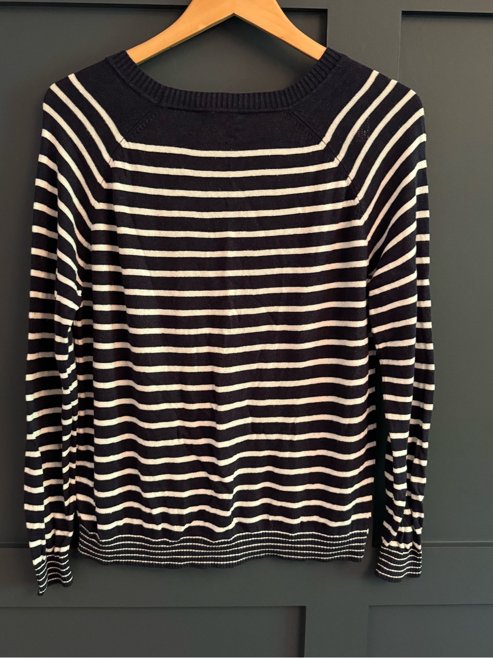 Joules Navy and White Breton Stripe Crewneck Sweater - Picture 3 of 7